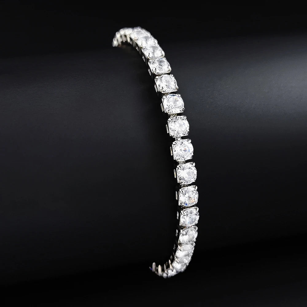 Zircon Tennis Bracelet - Dazzling Crystal Hand Chain for Women