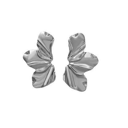 Half-Flower Stud Earrings