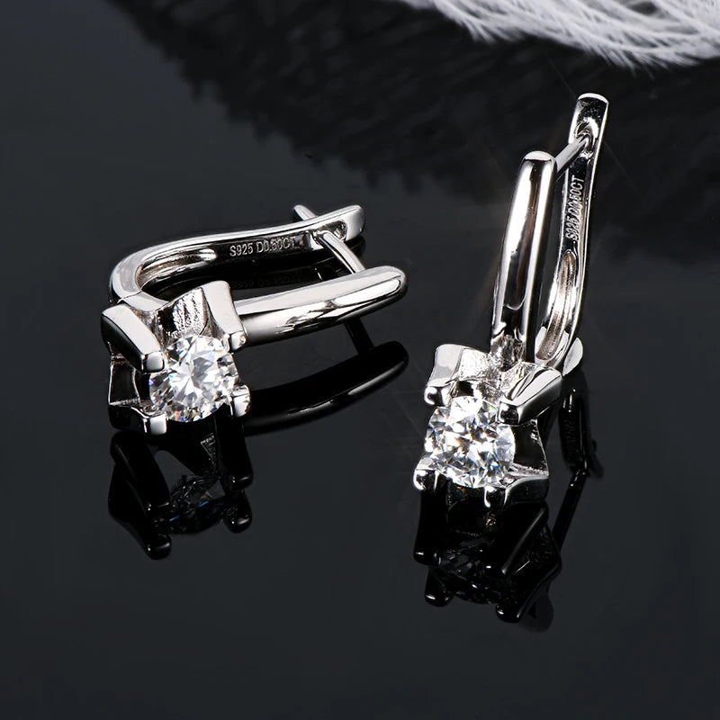 Moissanite U-Hoop Earrings
