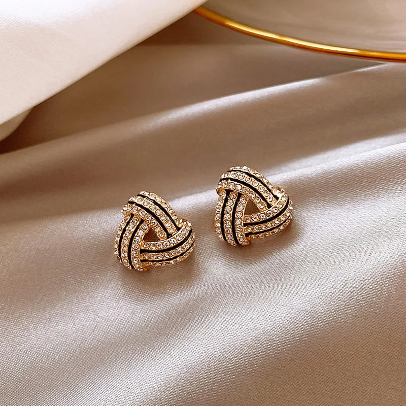 Exquisite Zircon Multi-Shaped Stud Earrings