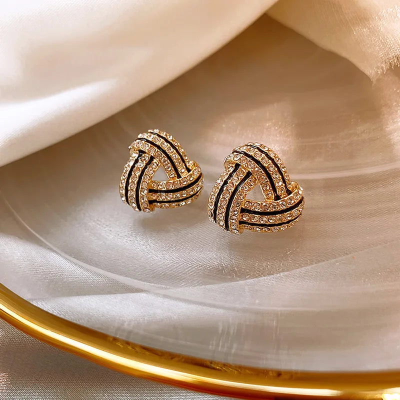 Exquisite Zircon Multi-Shaped Stud Earrings