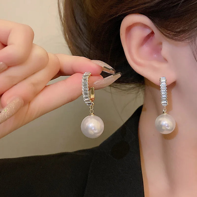 French Pearl Drop Earrings – Simulated Pearl Timeless Classics