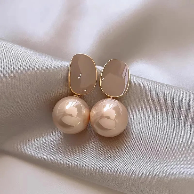 French Pearl Drop Earrings – Simulated Pearl Timeless Classics