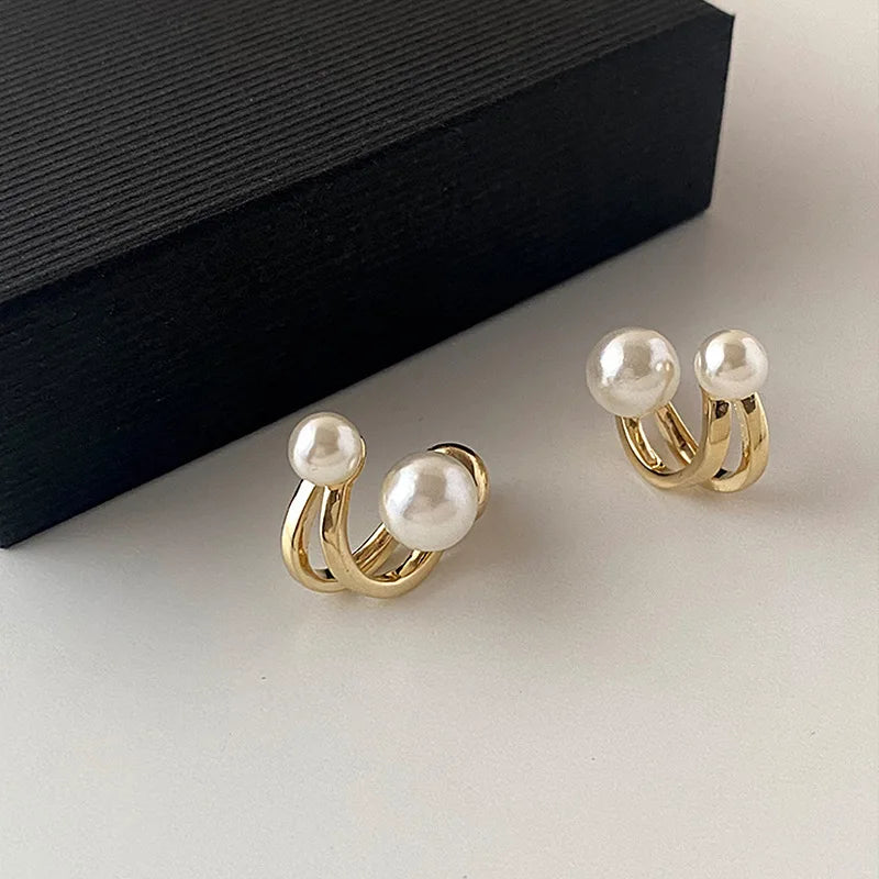 Classic Retro Pearl Drop Earrings
