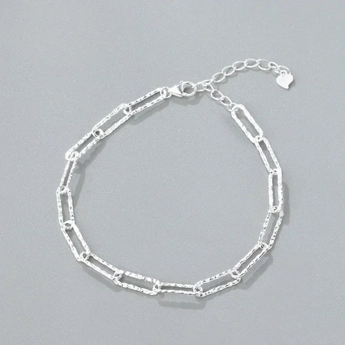 Star Chain Tassel Bracelet – Blue Crystal Beads Elastic Rope