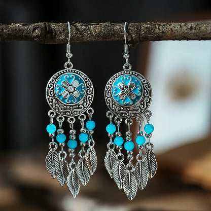 Bohemian Crystal Drop Earrings – Multicolor Rhinestone Dangles