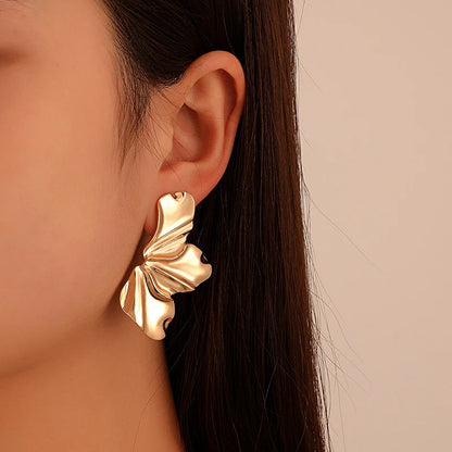 Half-Flower Stud Earrings