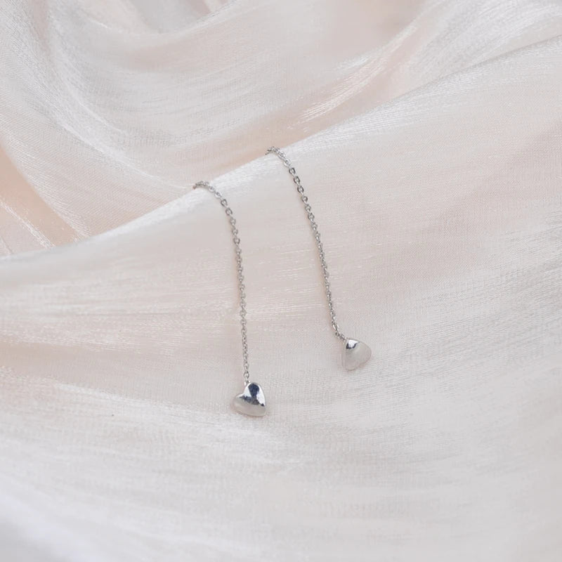 Heart & Star Tassel Drop Earrings