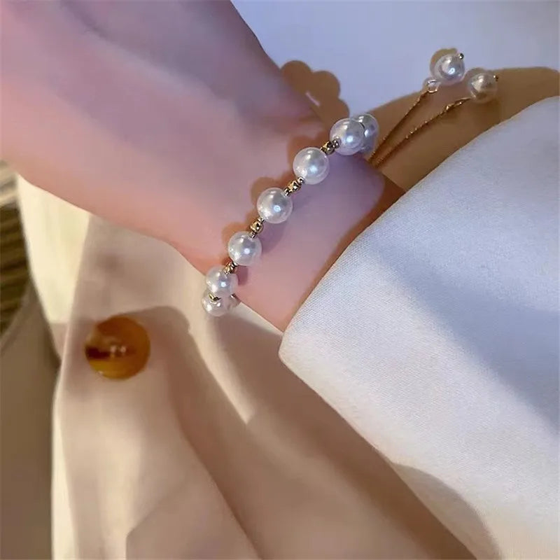 Bohemian Minimalist Multi-Layer Bracelet Set – 6-Piece Fashion Jewelry
