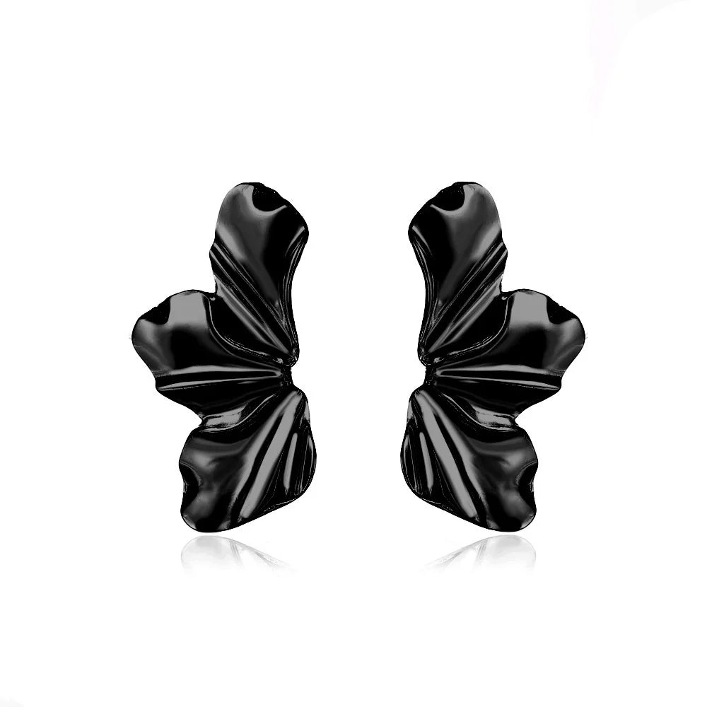Half-Flower Stud Earrings