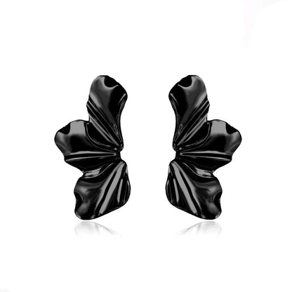 Half-Flower Stud Earrings