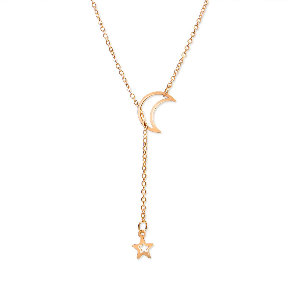 Star & Moon Choker Necklace