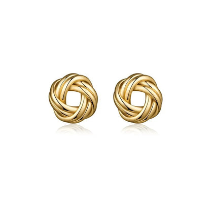 Twist Knot Stud Earrings