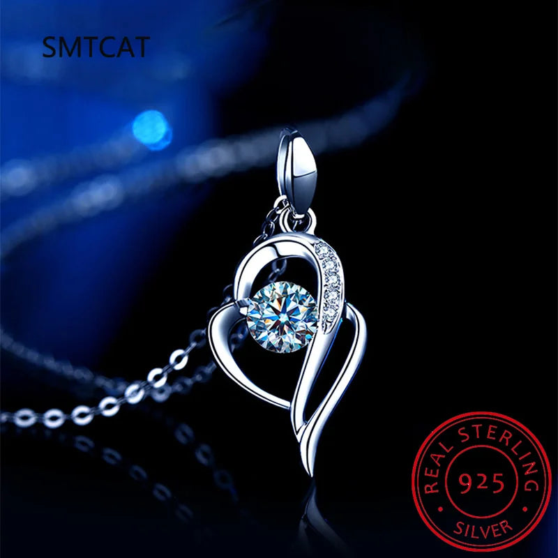 Swirled Heart Pendant Necklace