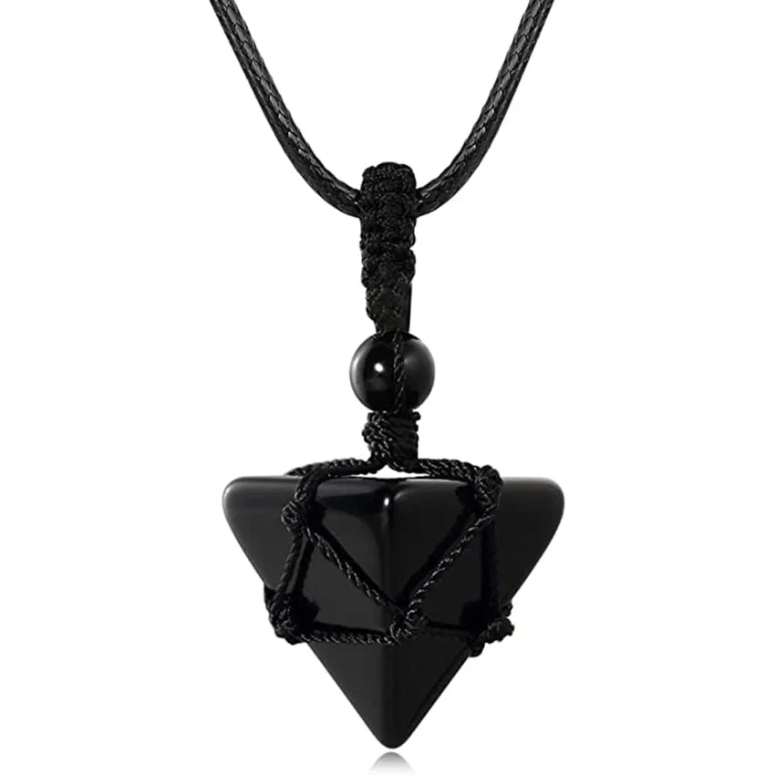 Black Onyx Runes Necklace