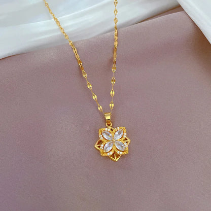 Vintage Halloween Necklace – Zircon Pendant Chain