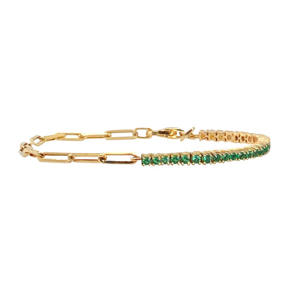 Luxury Cubic Zirconia Tennis Bracelet – Gold, Rose Gold & Silver