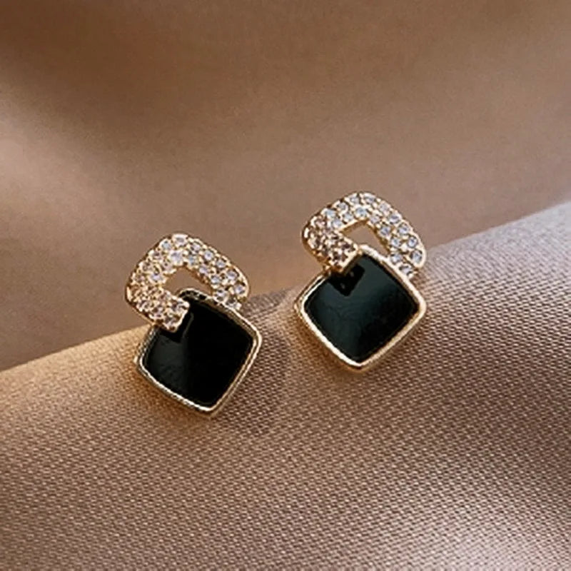 Exquisite Zircon Multi-Shaped Stud Earrings