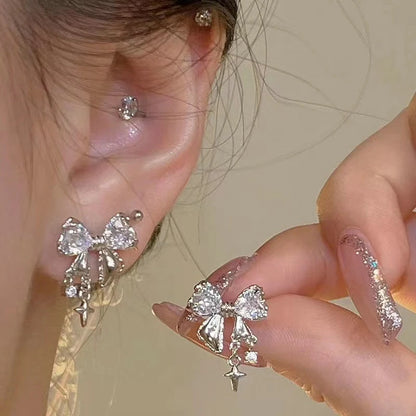 Exquisite Zircon Multi-Shaped Stud Earrings