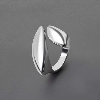 Open Rings Set Eccentric Chunky Geometric Ring