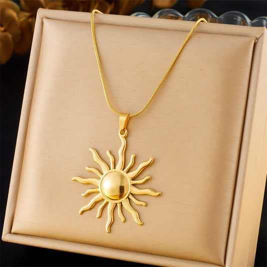 Sun Pendant Necklace