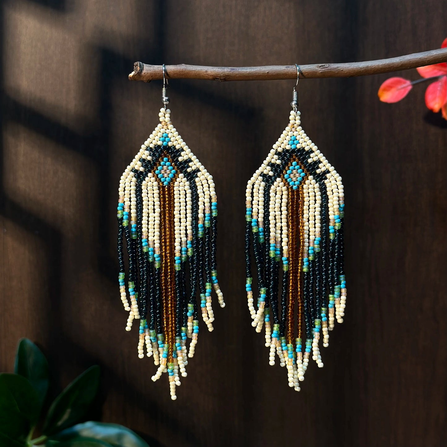 Bohemian Beaded Tassel Earrings – Lightweight Colorful Dangle Drops