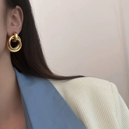 Classic Hollow Drop Earrings