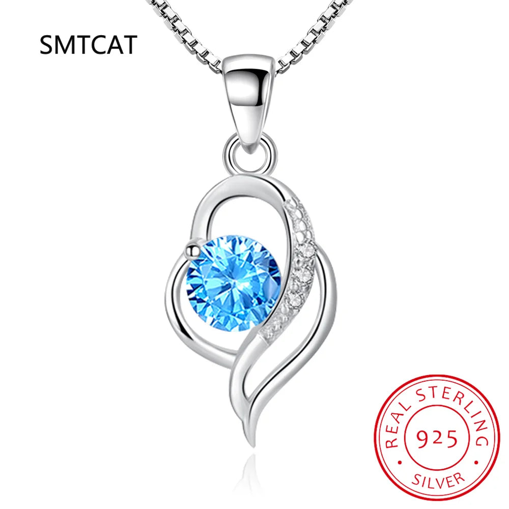 Swirled Heart Pendant Necklace