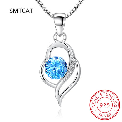 Swirled Heart Pendant Necklace