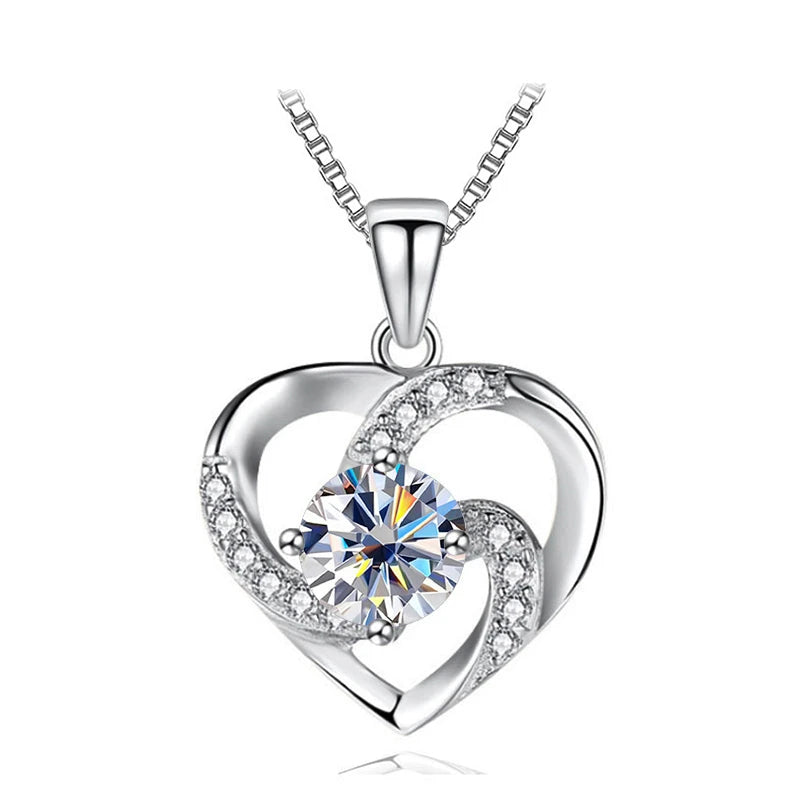 Heart Moissanite Necklace