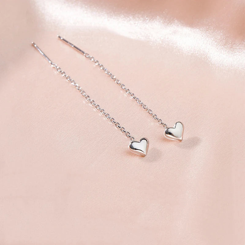 Heart & Star Tassel Drop Earrings