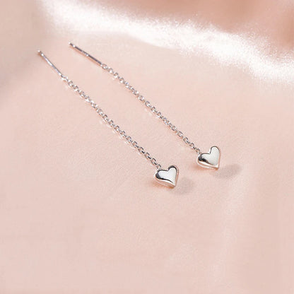 Heart & Star Tassel Drop Earrings