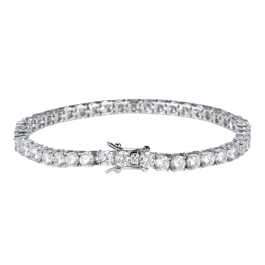 D-VVS1 Moissanite Tennis Bracelet – 925 Sterling Silver