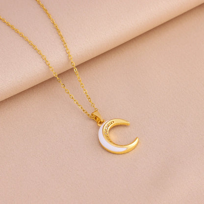 Crescent Moon Pendant Necklace