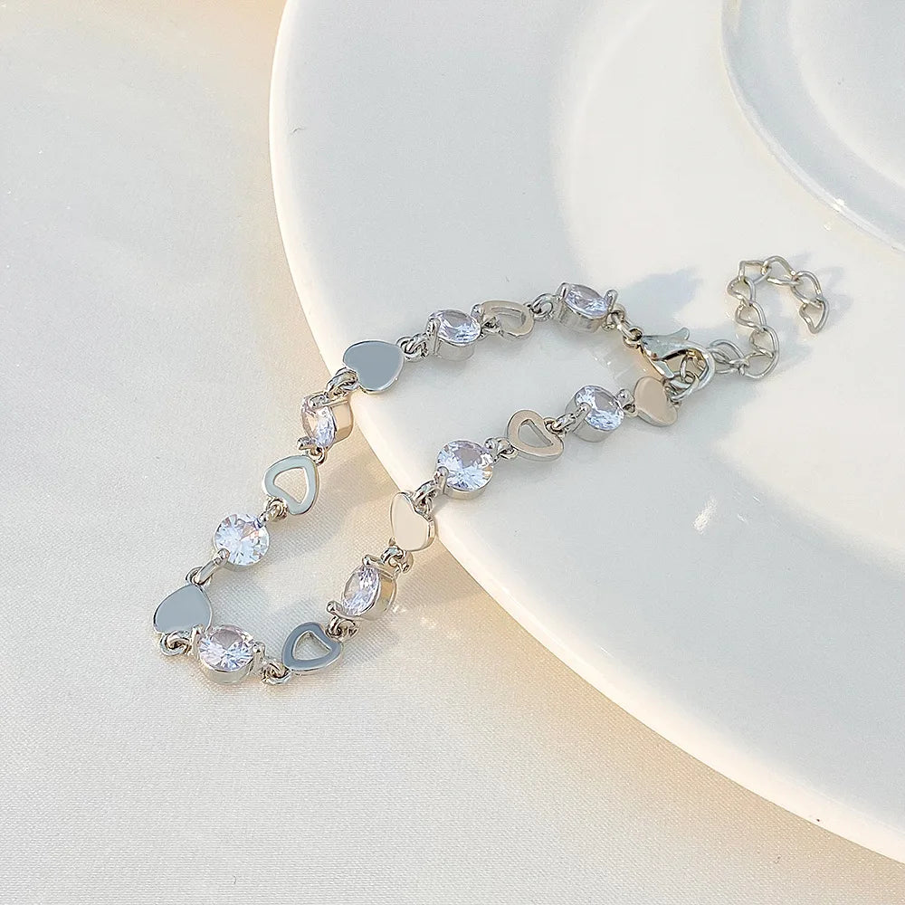 Bohemian Minimalist Multi-Layer Bracelet Set – 6-Piece Fashion Jewelry