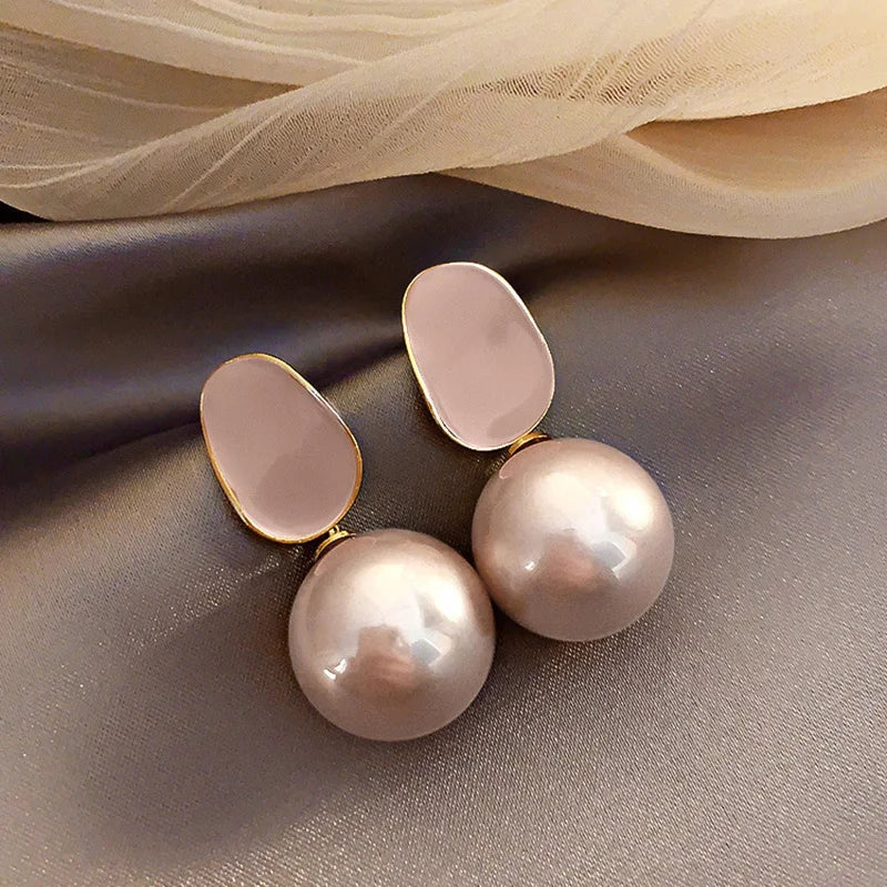 French Pearl Drop Earrings – Simulated Pearl Timeless Classics