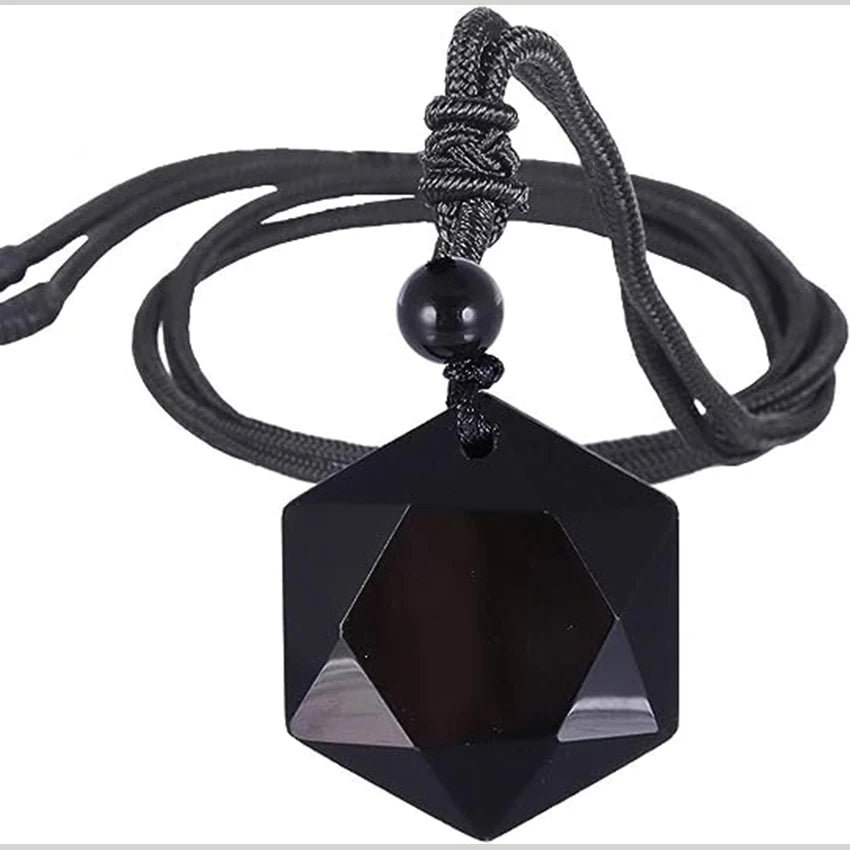 Black Onyx Runes Necklace