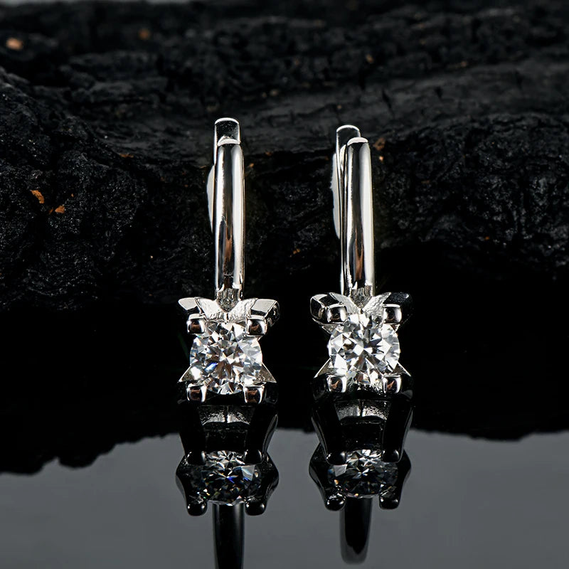 Moissanite U-Hoop Earrings