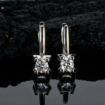 Moissanite U-Hoop Earrings