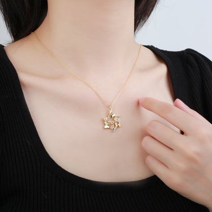 Multi-Style Gold-Plated Pendant Necklace