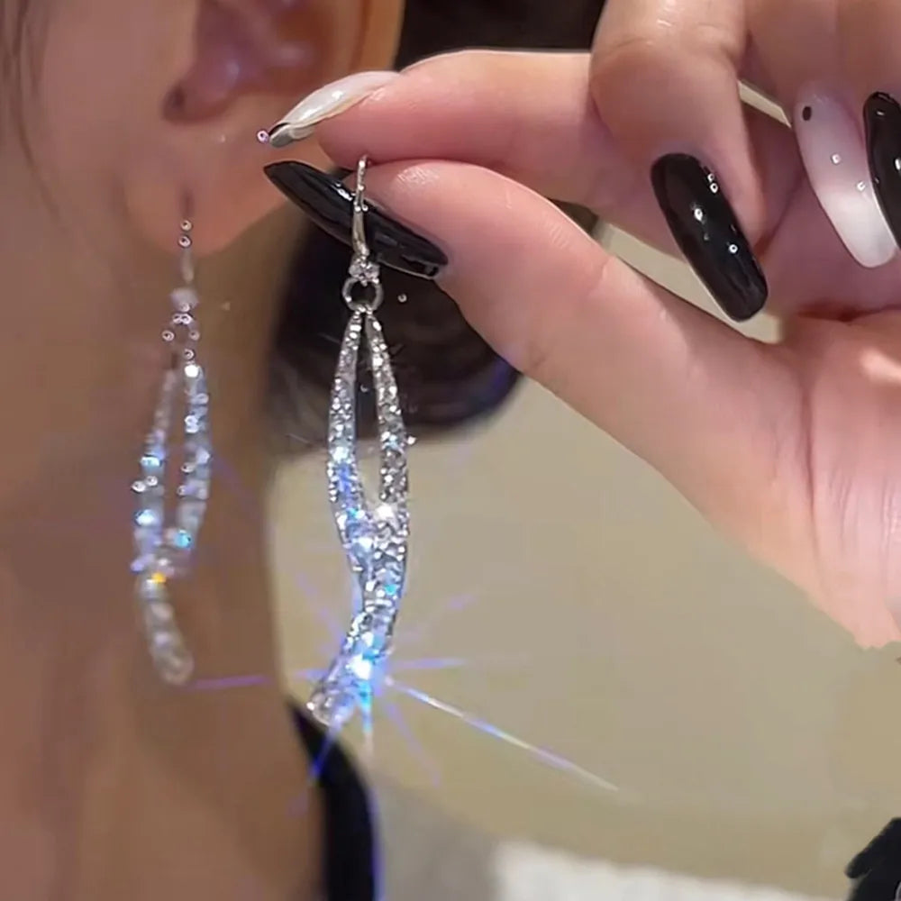 Elegant Multi-Shaped Hoop Drop Earrings