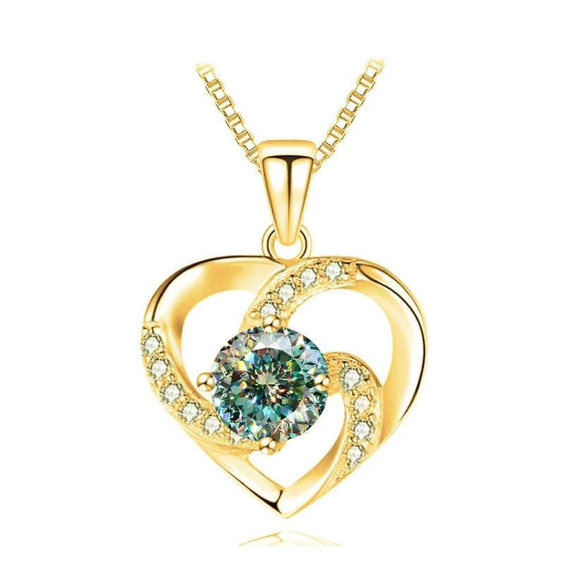 Heart Moissanite Necklace