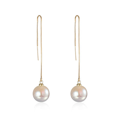 Bohemian Pearl & Rhinestone Stud Earrings