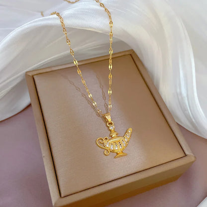 Magic Lamp Crystal Necklace