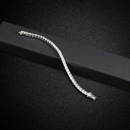 D-VVS1 Moissanite Tennis Bracelet – 925 Sterling Silver