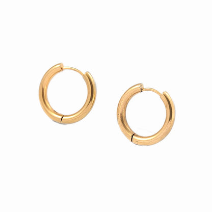 Gold Twisted Hoop Earrings