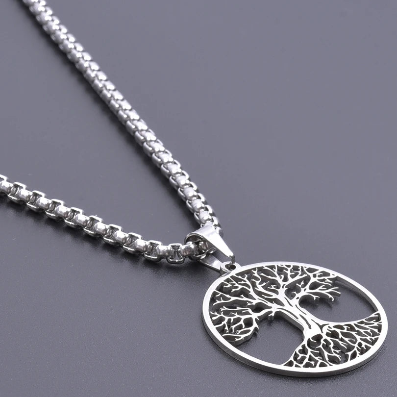 Tree of Life Scorpion Ankh Pendant Necklace