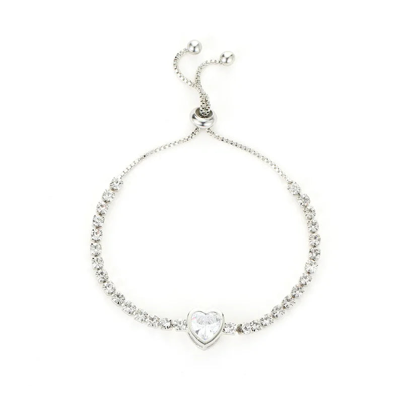 Luxury Cubic Zirconia Tennis Bracelet – Gold, Rose Gold & Silver