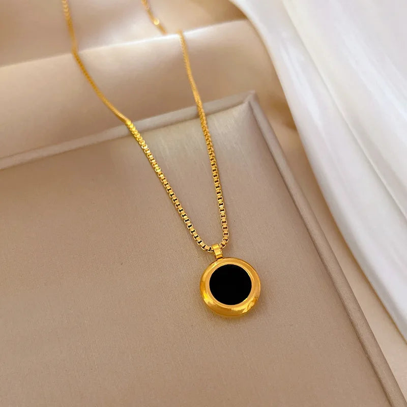 Vintage Halloween Necklace – Zircon Pendant Chain