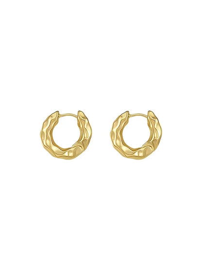 Geometric Hoop Earrings – Minimalist Office Jewelry